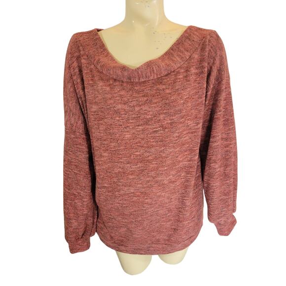 Altar'd State Pink Space Dye Boat Neck Pullover Sweater Women's Size Small Soft - Picture 1 of 9